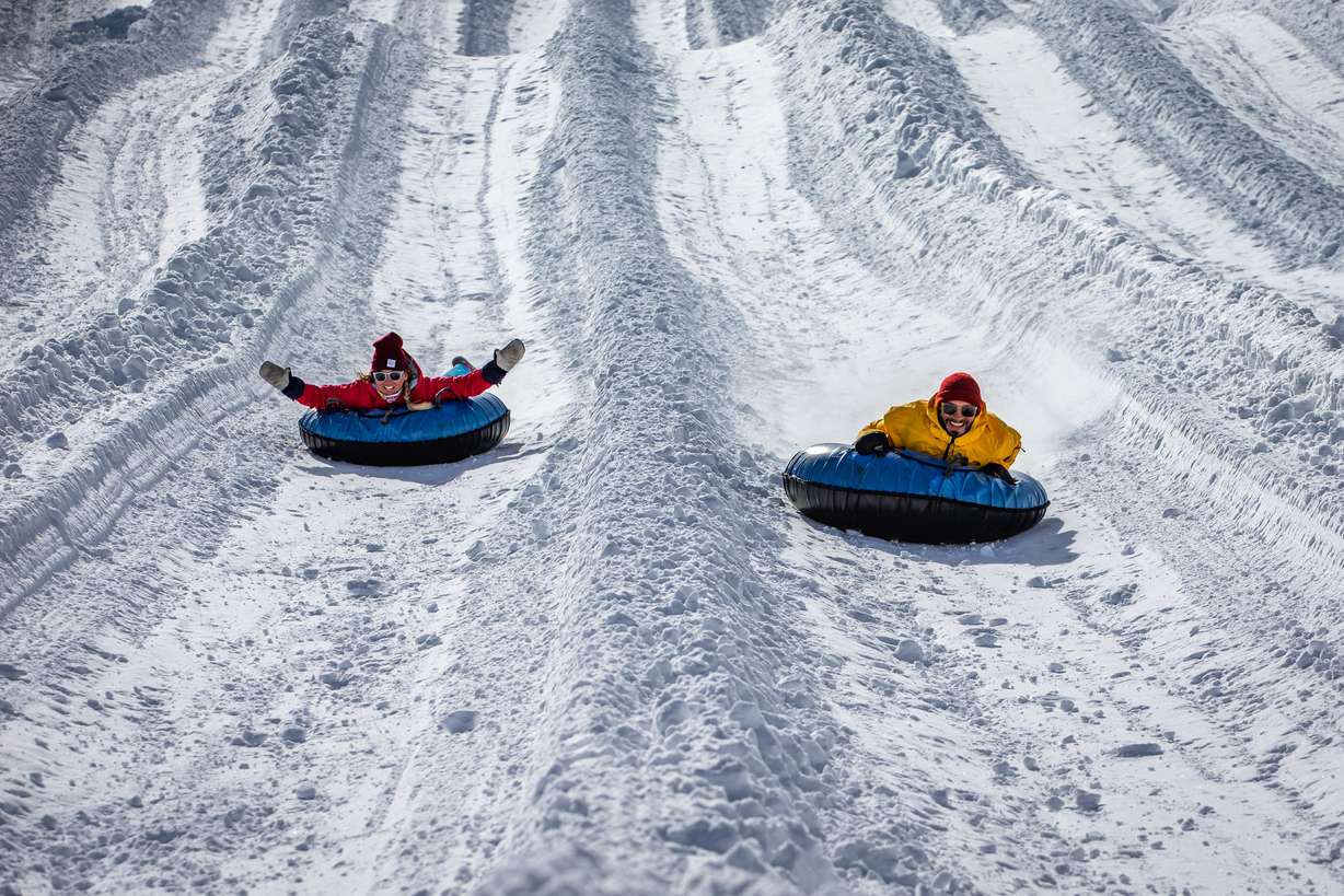 Tubing at Brian Head Resort.