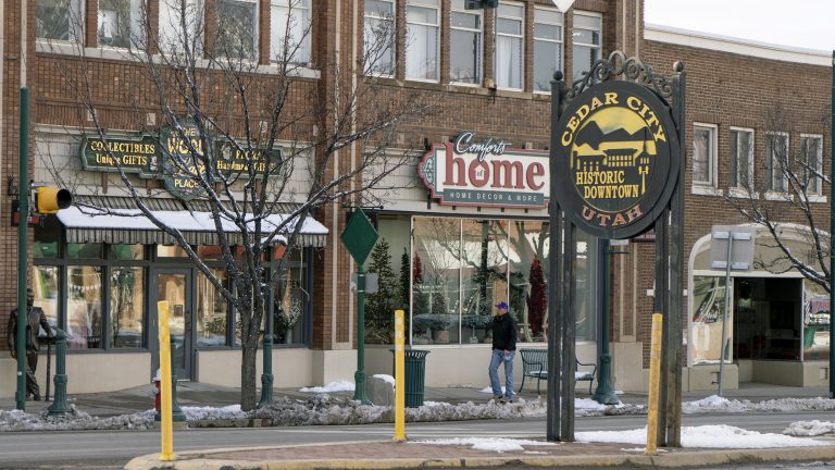Cedar City’s Historic Downtown, Cedar City, Utah, Feb. 6. The city council approved a resolution adopting an interlocal agreement between the city and its redevelopment agency last Wednesday.