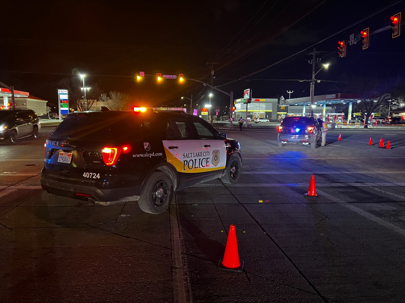 One man was killed in a auto-pedestrian accident on Redwood Road in Salt Lake City on Tuesday night.
