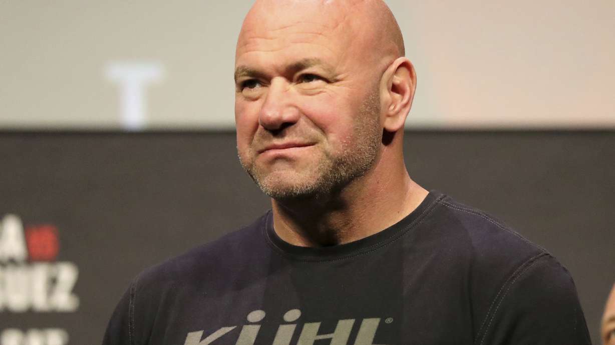 UFC President Dana White attends the ceremonial weigh-in for the UFC on ABC 3 mixed martial arts event on July 15, 2022, in Elmont, NY. The Nevada Athletic Commission will consider a proposal to make rule changes for slap fighting contests. The UFC-backed Power Slap competition is scheduled to make its debut next month.