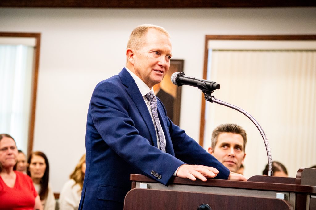 The Washington County School Board newly approved Superintendent Richard Holmes working on border changes regarding the Pine View and Crimson Cliffs areas, Tuesday.