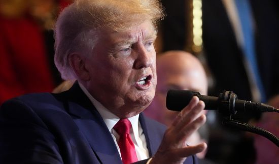 Former President Donald Trump speaks at a campaign event at the South Carolina Statehouse, Jan. 28, in Columbia, S.C. A special grand jury is expressing concerns that some of the witnesses called to testify in an election investigation may have lied under oath. 