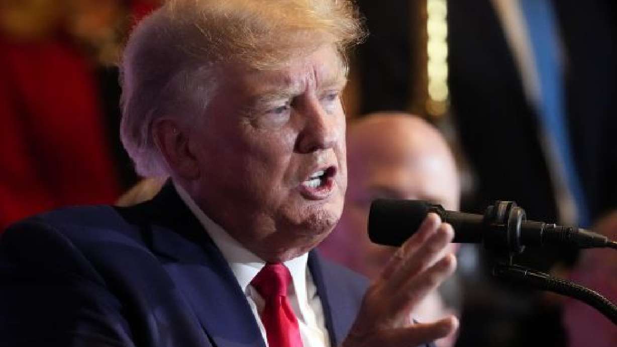 Former President Donald Trump speaks at a campaign event at the South Carolina Statehouse, Jan. 28, in Columbia, S.C. A special grand jury is expressing concerns that some of the witnesses called to testify in an election investigation may have lied under oath.