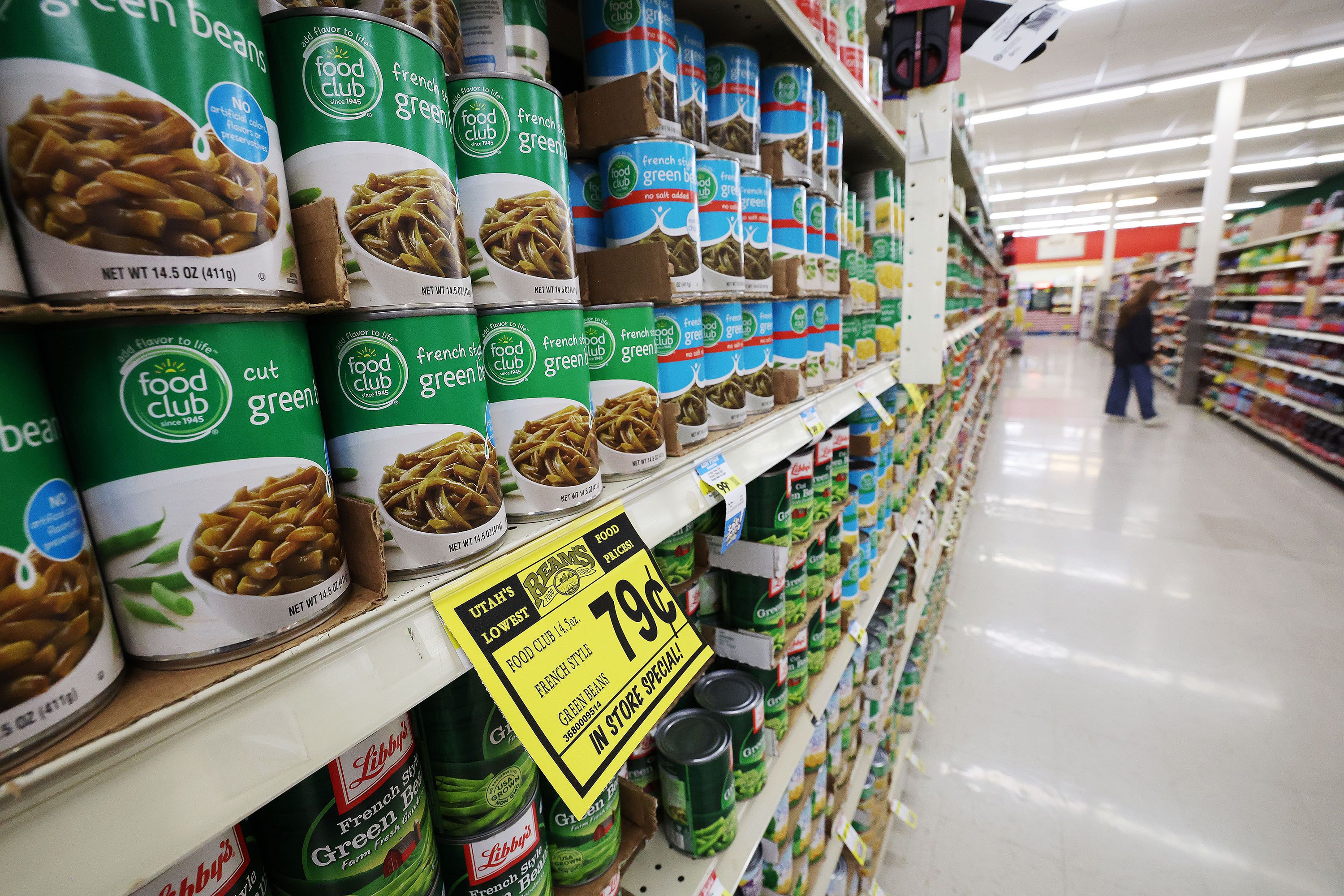 A shopper looks for food at Reams Food Store in Sandy on Sept. 23, 2022. Utah's Republican legislative leaders are moving forward with what's been a yearslong conversation over whether to remove the state's portion of the sales tax on food.