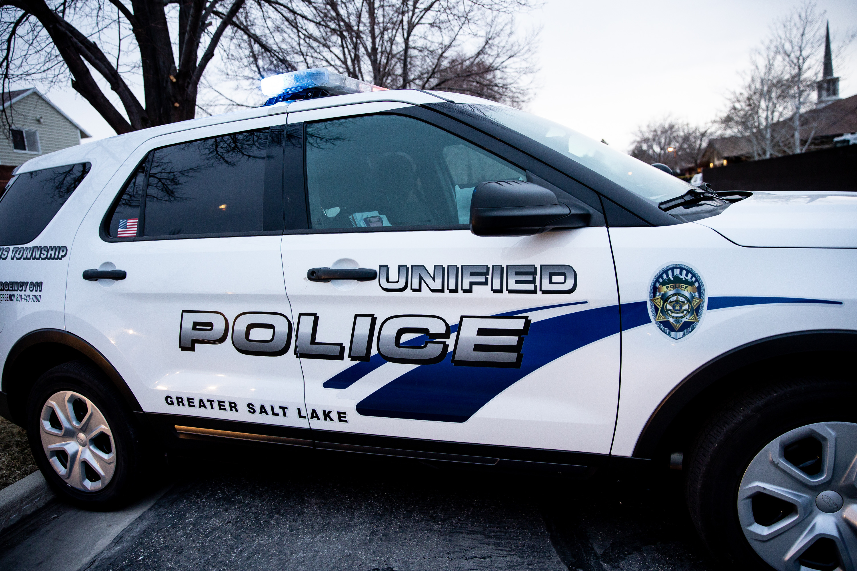 A vehicle spun into a 67-year-old man after a 21-year-old man fled a traffic stop in West Valley City on Wednesday.