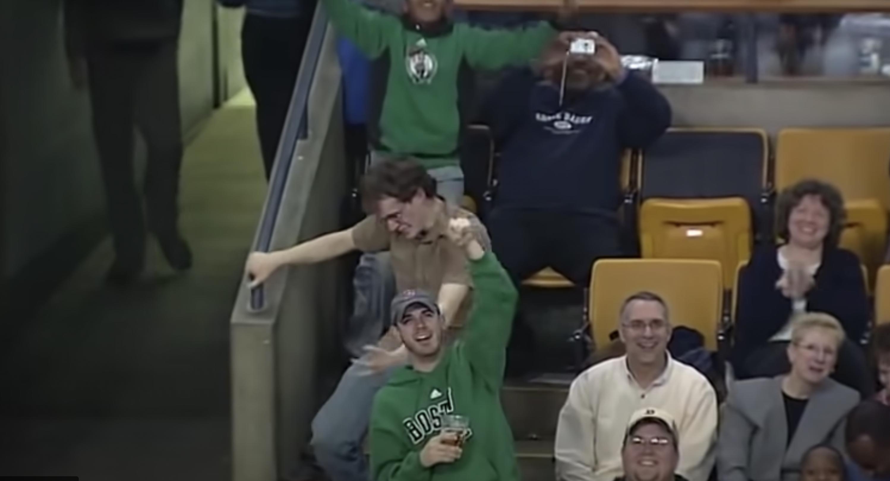 Bon Jovi's "Livin' on a Prayer" is blasting as the cam lands on a young man, and it's clear that this song is his jam. And the passionate lip sync begins.