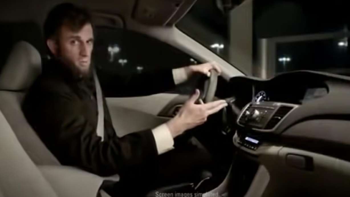 Presidential greats are cast to show off Honda car features in this 2013 advertisement.