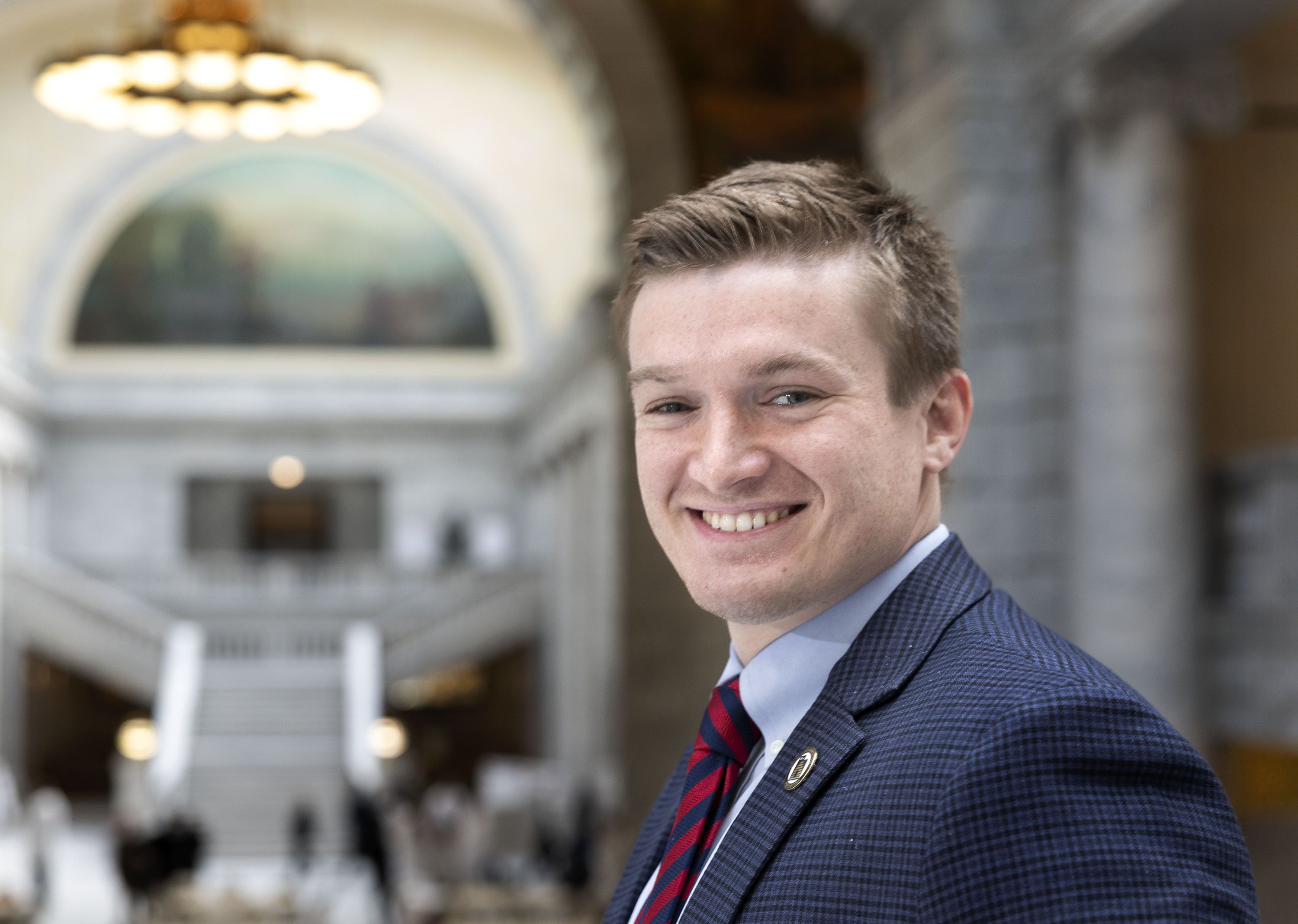 Rep. Tyler Clancy, R-Provo, is photographed at the Capitol in Salt Lake City on Feb. 1.