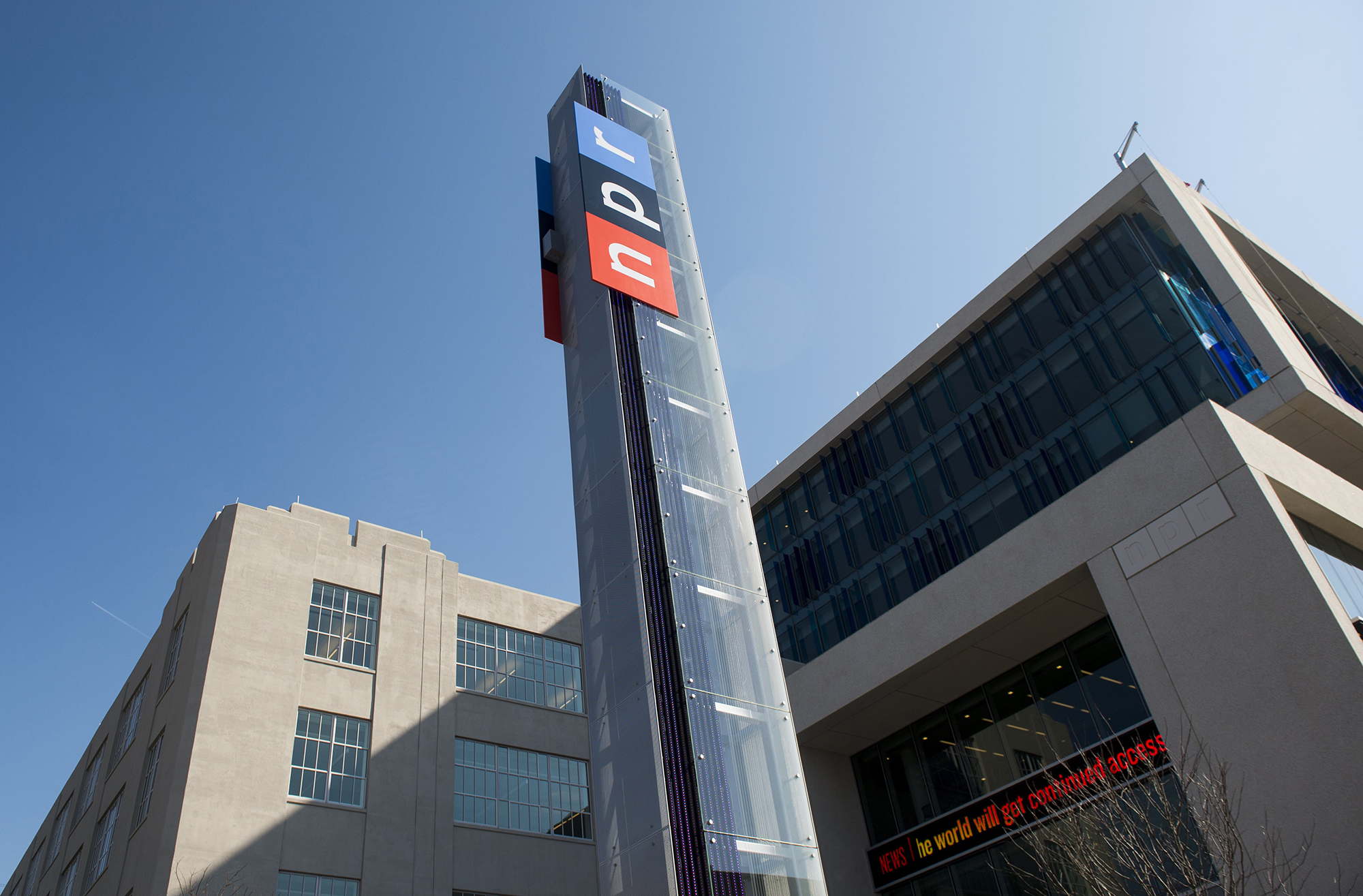 The public broadcaster's headquarters in Washington is pictured here in this image from 2013. National Public Radio will lay off 10% of its staff.