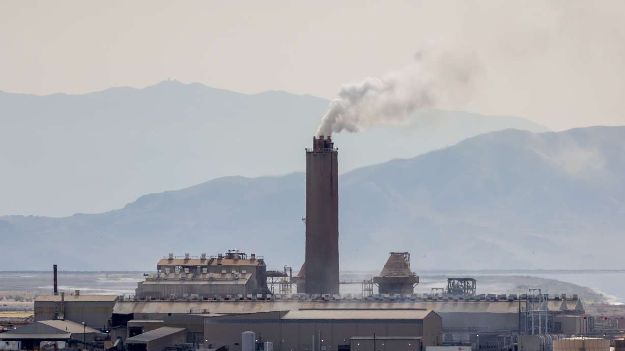 The US Magnesium Rowley Plant in Tooele County on June 18, 2021. Utah officials said Wednesday they expect to close on the acquisition of the facility on Feb. 2 after a deal that's expected to bring more water to the Great Salt Lake.