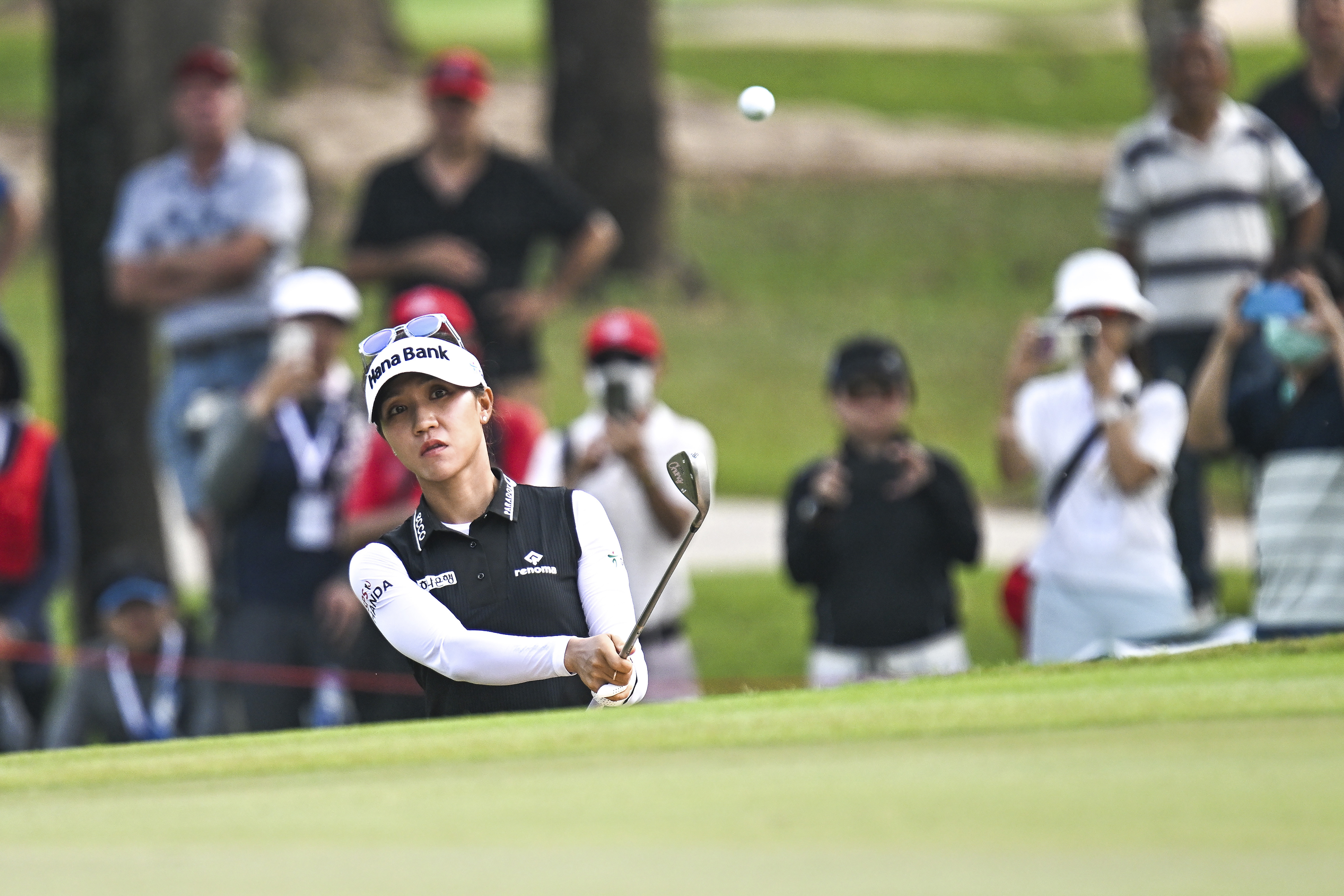 Lydia Ko of New Zealand watches her shot on the 1st hole during the first round of the LPGA Honda Thailand golf tournament in Pattaya, southern Thailand, Thursday, Feb. 23, 2023. 