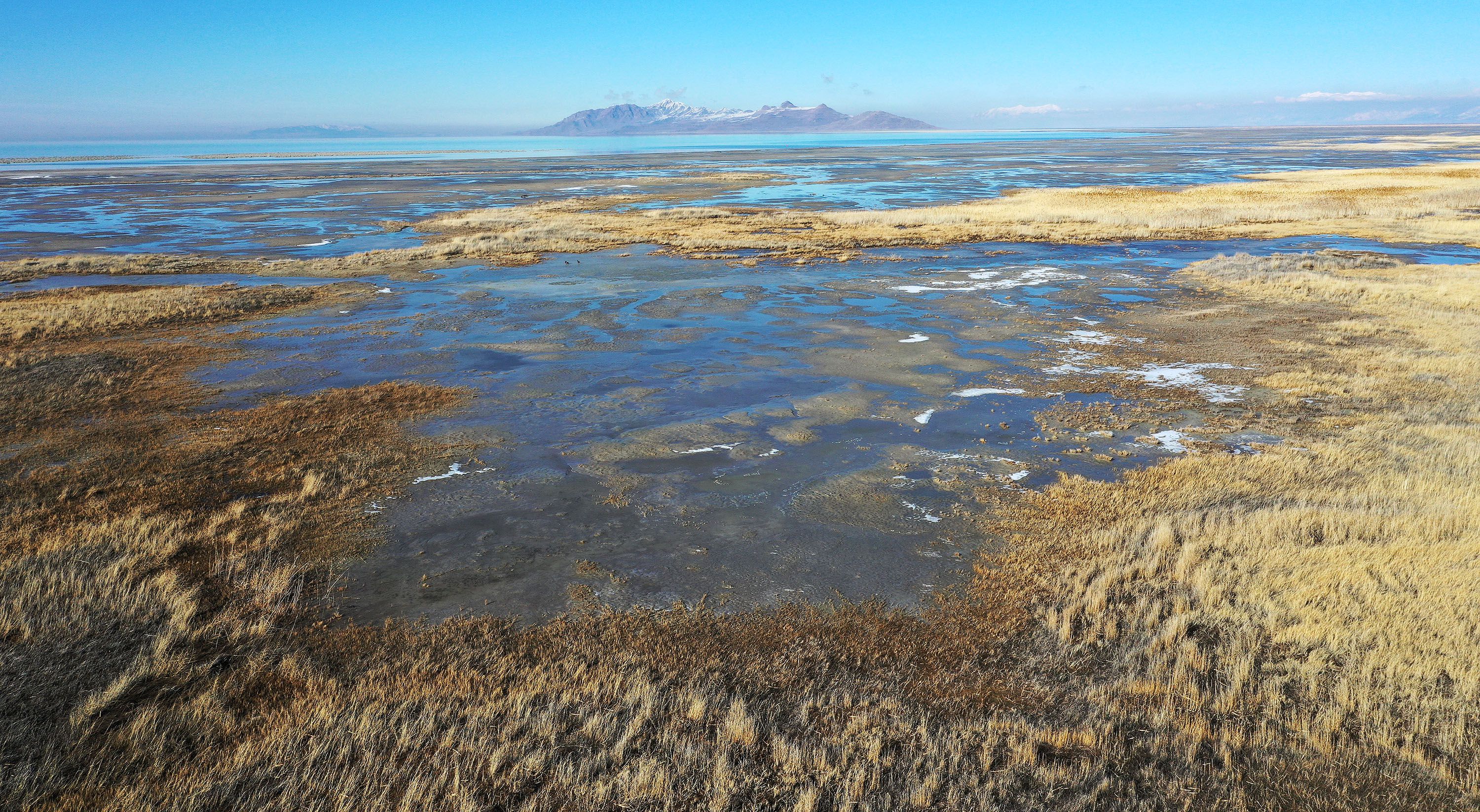 The Great Salt Lake is seen on Feb. 7. HB538, legislation designed to increase water levels in the Great Salt Lake, has advanced out of committee.