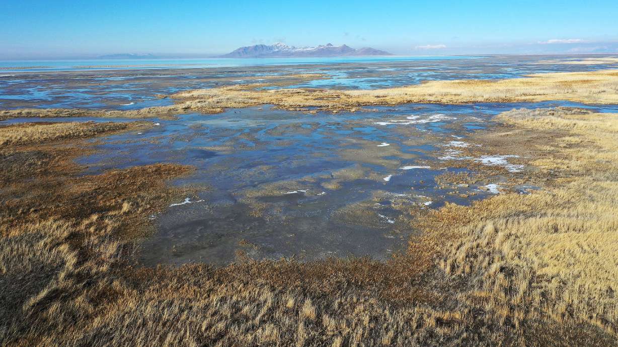 The Great Salt Lake is seen on Feb. 7. HB538, legislation designed to increase water levels in the Great Salt Lake, has advanced out of committee.