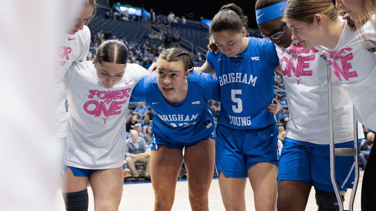 BYU forward Lauren Gustin, the nation's leading rebounder at 16.2 per game, and former two-time All-American Tina Gunn Robinson are the only players in BYU women's basketball history with more than 1,000 career rebounds, with 1,116 and 1,482 boards, respectively.
