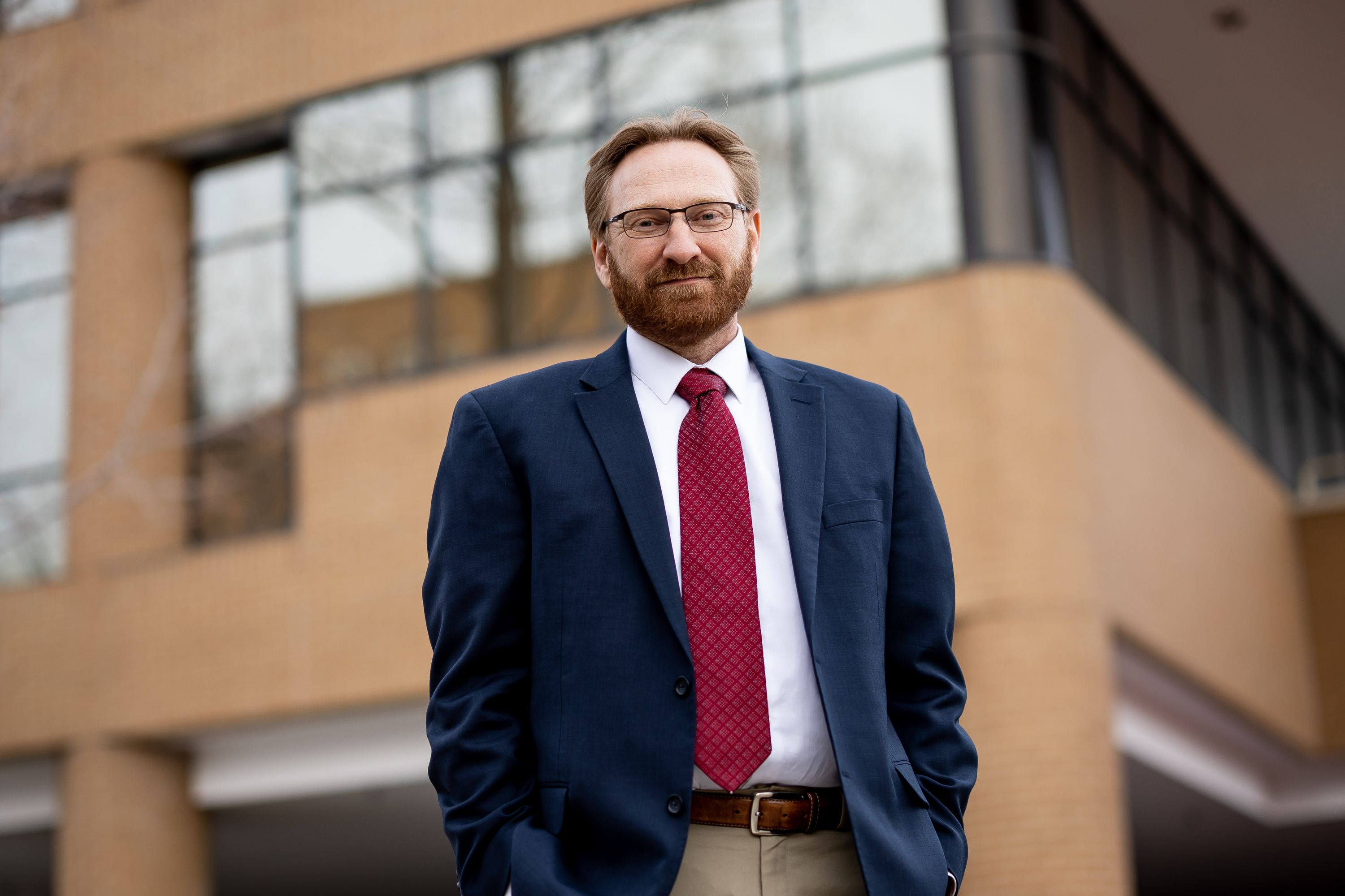 Dr. Timothy West poses for a photo at Rocky Mountain Multiple Sclerosis Clinic in Salt Lake City on Tuesday.