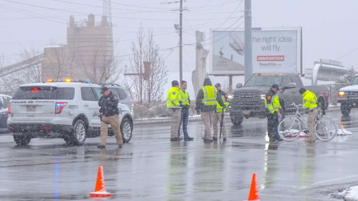 A bicyclist is in critical after an accident involving a car at 3900 South and 500 West in Millcreek Wednesday.