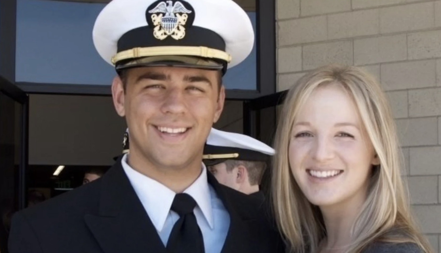 Navy Lt. Ridge Alkonis, and his wife, Brittany, are pictured in this undated family photo. Lt. Alkonis remains imprisoned in Japan.