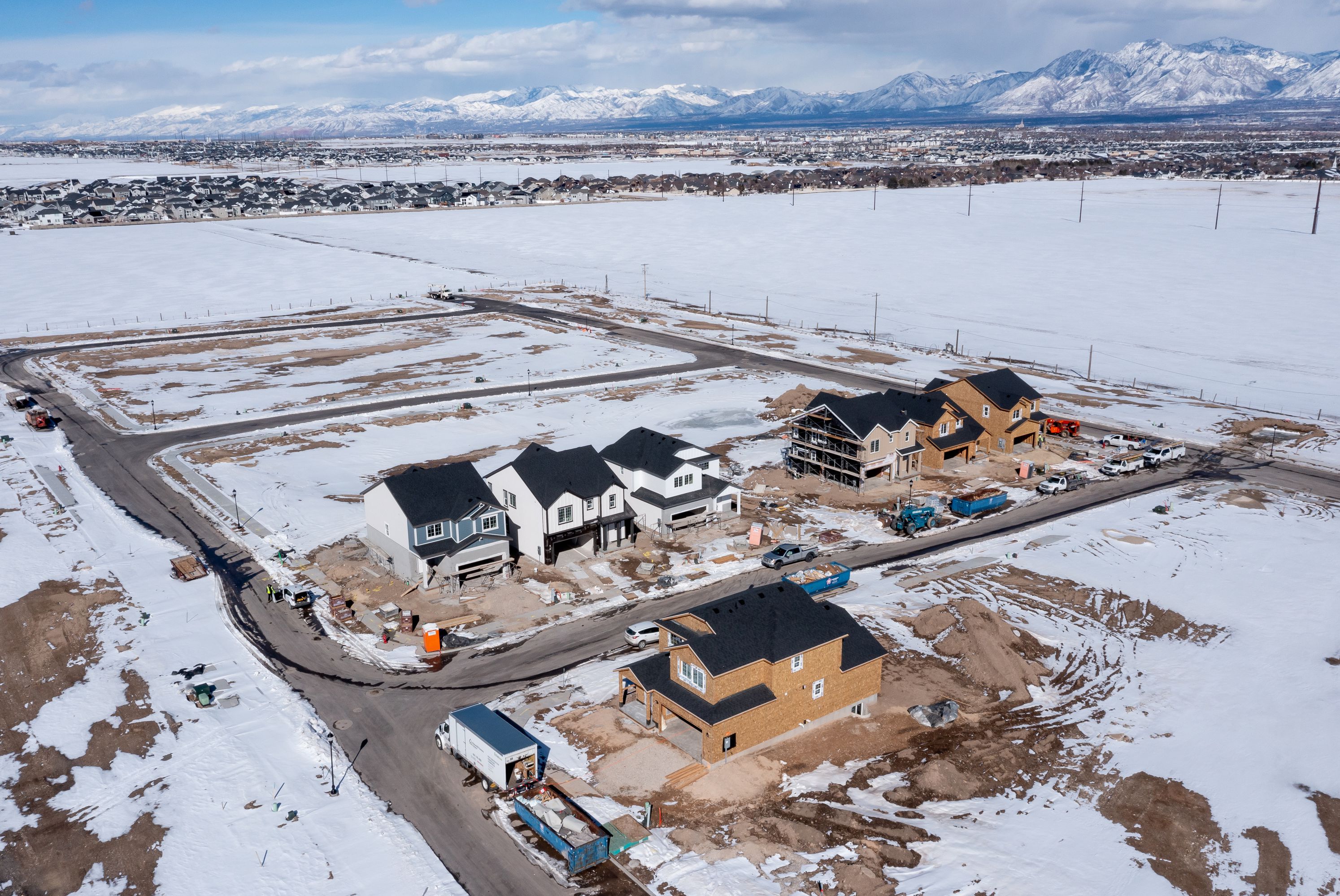 Construction continues on new homes in Herriman on Feb. 28. There's been no shortage of bills this year in Utah's legislature grappling with housing issues.
