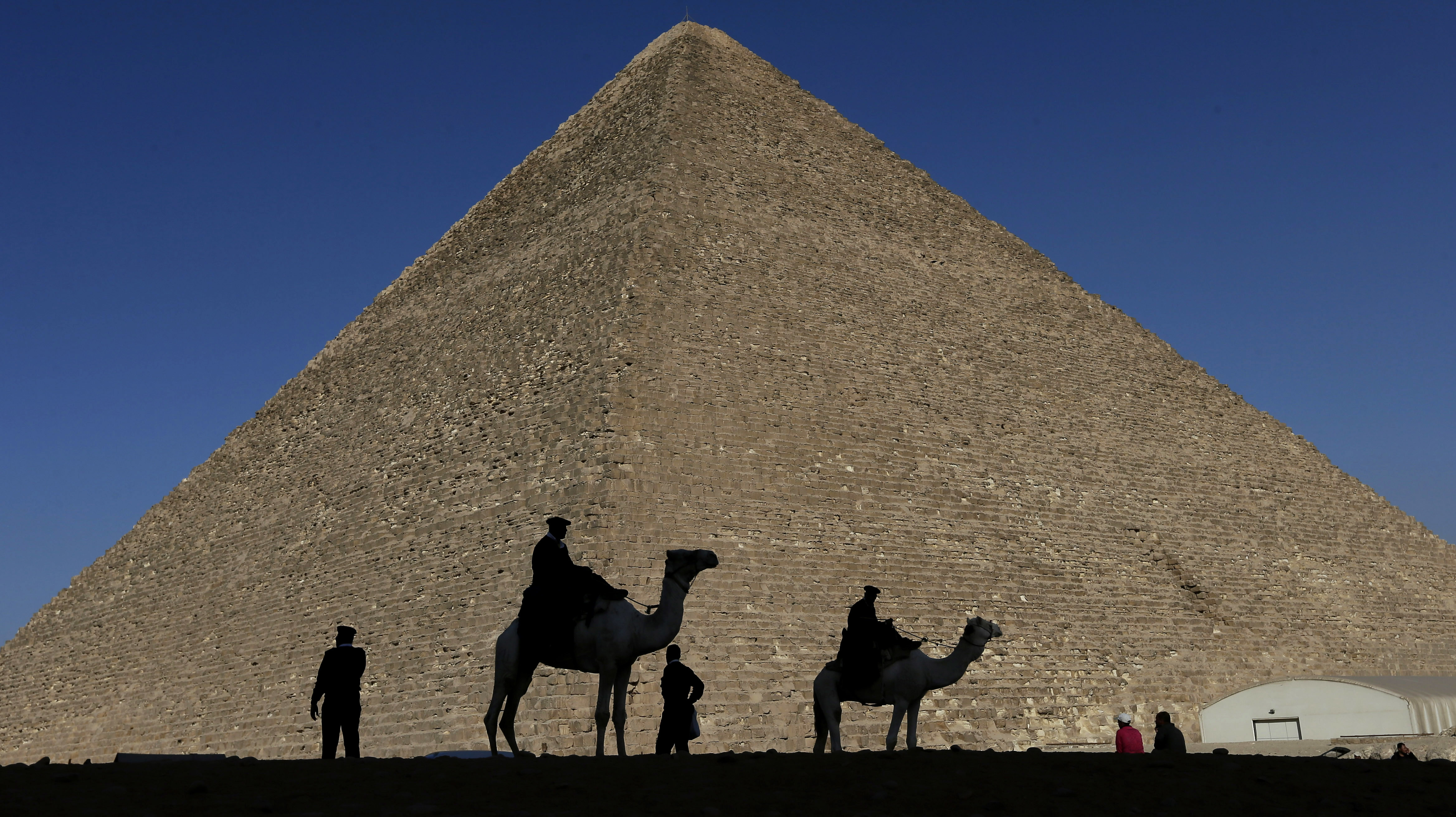 Egypt unveiled on Thursday the discovery of a 30-foot chamber inside the Great Pyramid of Giza, the first to be found on the structure’s north side.