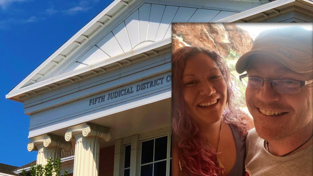 Composite image includes the 5th District Court in St. George, and Lindsay Contreras and Jacob Cadreact. Both people were killed in a crash in Washington County last spring. The driver charged in the case was sentenced last week.