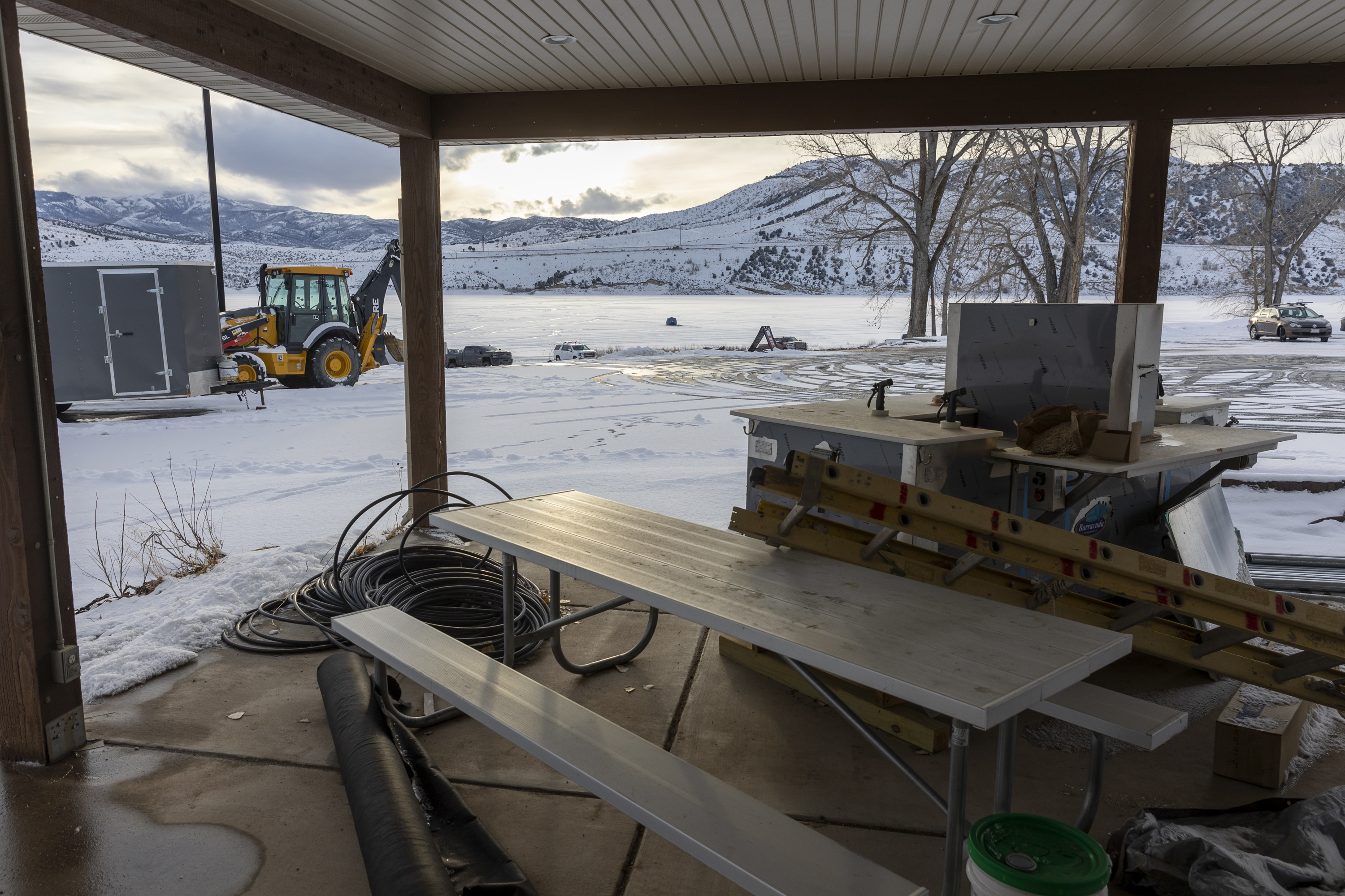 A construction site at Echo State Park in Coalville on Dec. 29, 2022.