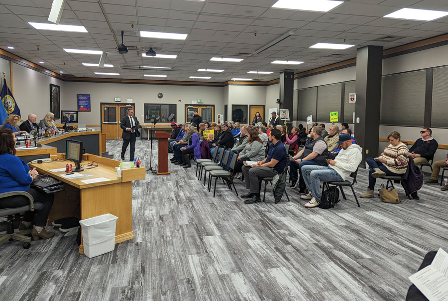 Pocatello citizens gathered at Thursday’s Pocatello City Council meeting to show their frustration with Mayor Brian Blad's decision to eliminate the public comment portion from all future meetings.