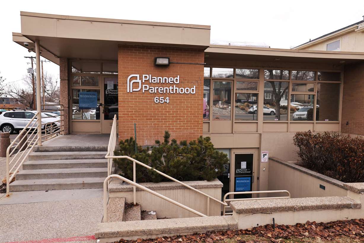 The Planned Parenthood clinic in Salt Lake City is pictured on Friday.