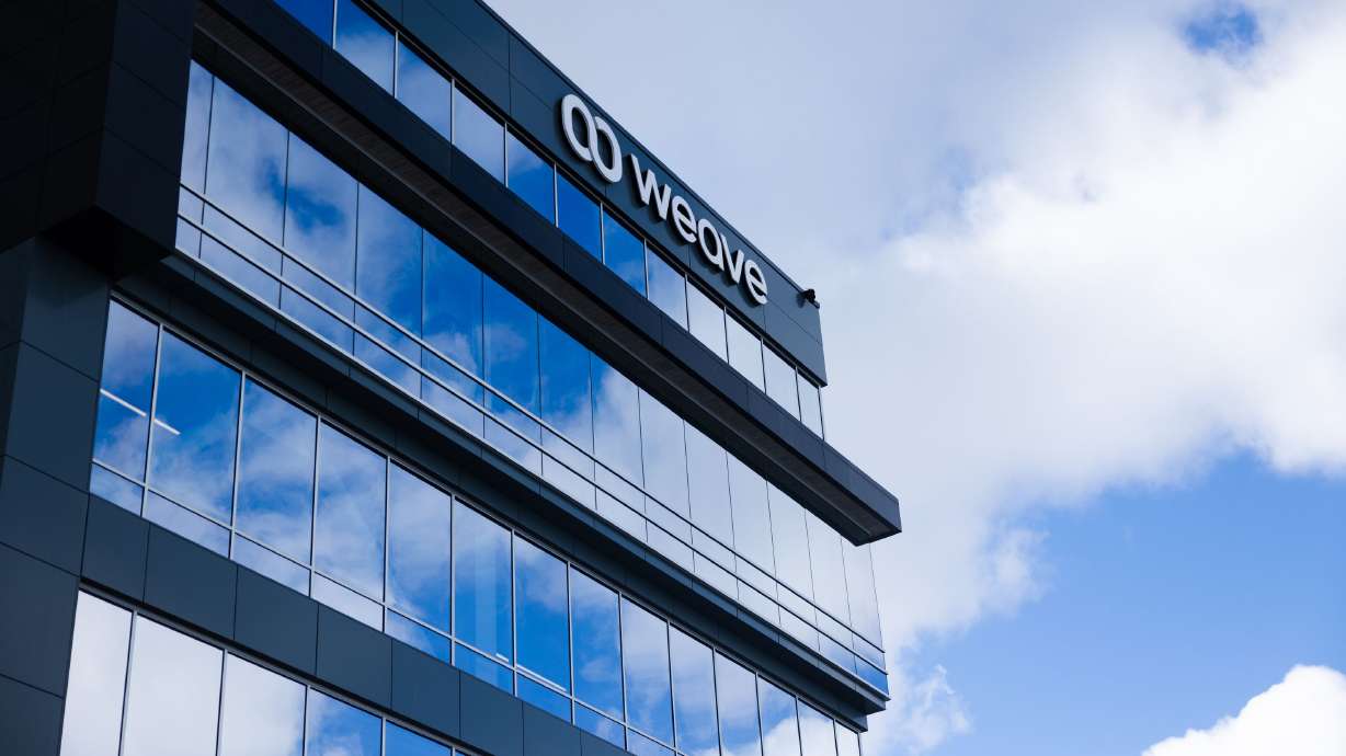 The headquarters of Weave, a software company based in Lehi, is photographed on Feb. 27. While Utah’s economy is viewed as the best in the U.S., one recent survey said the state is middle of the pack when it comes to working hard.