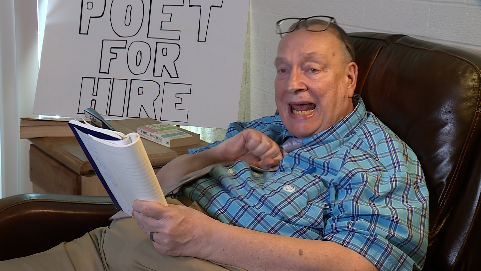 Tim Torkildson has a habit of writing poetry. His recent plea for work has caught attention.