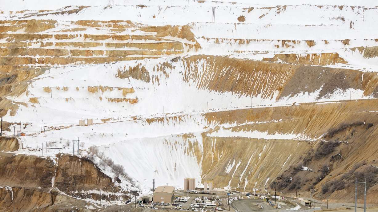 Two men suffered injuries from an electric shock at the Bingham Copper Mine Wednesday.