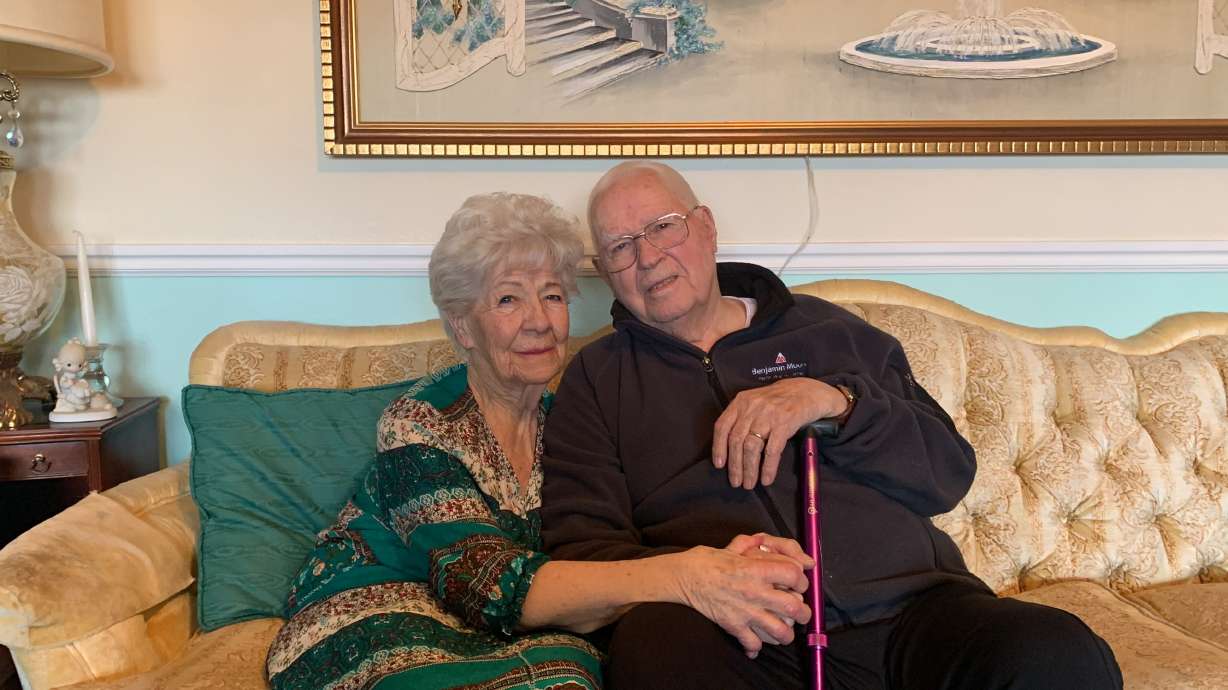 Don and Joyce McGregor share their story of 70 years of marriage in St. George on Feb. 22.