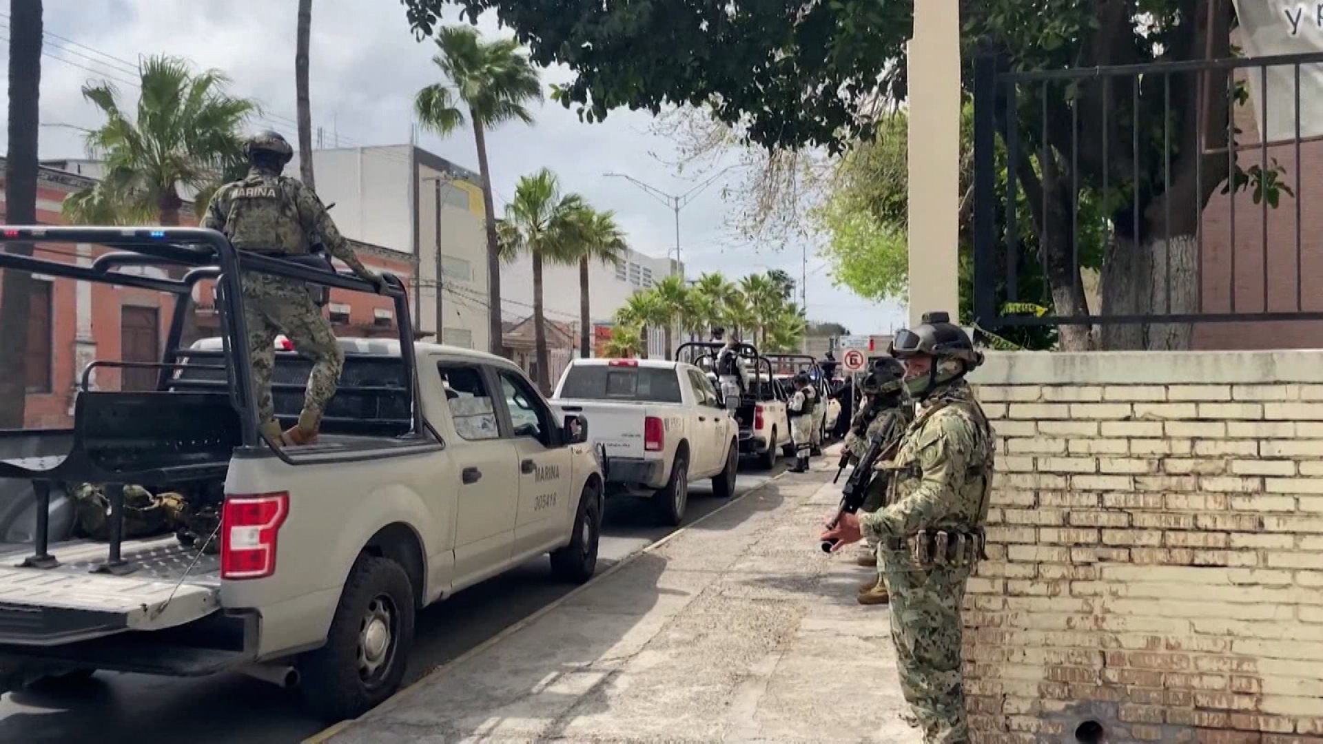 Two Americans have returned to the US from Mexico and are being treated at a hospital after an armed kidnapping left two of their friends dead.