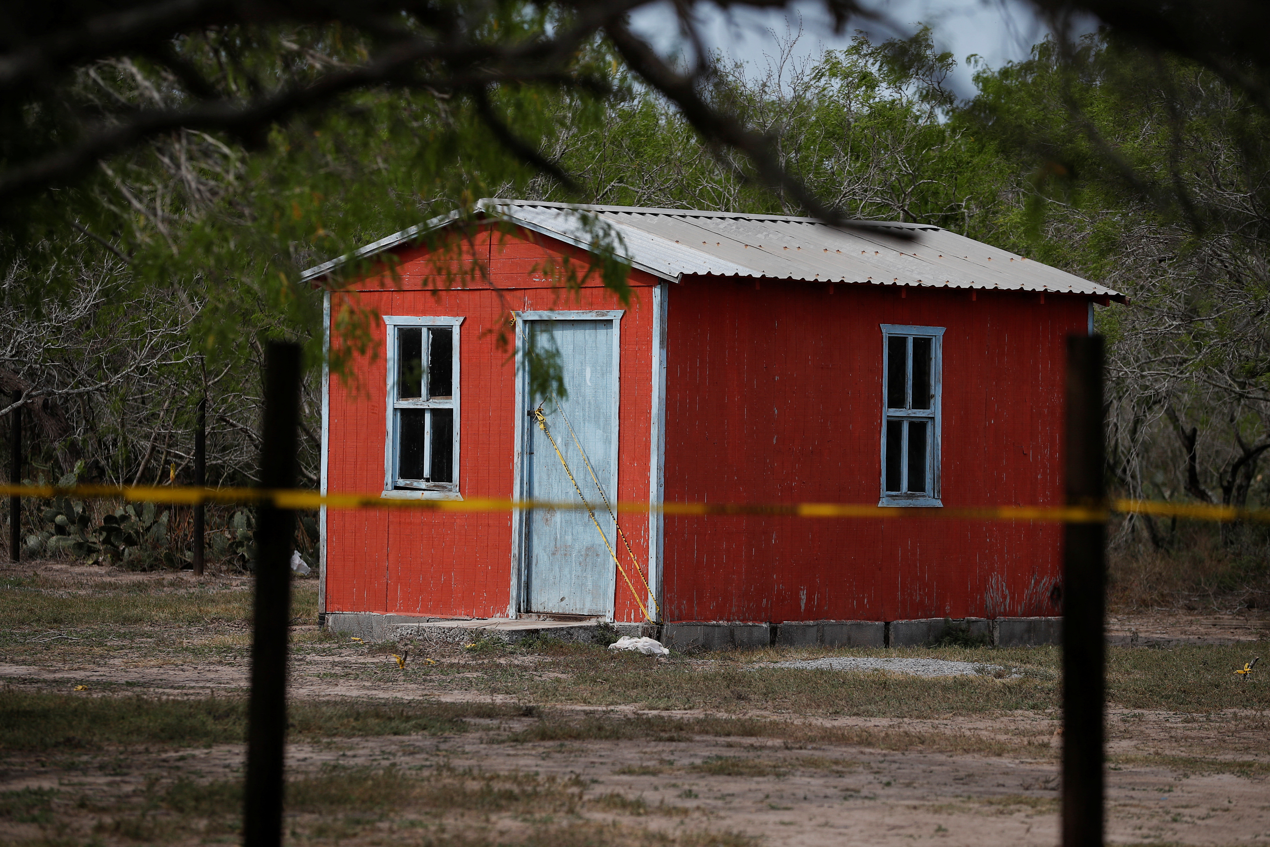 A general view of a storage shed at the scene where authorities found the bodies of two of four Americans kidnapped by gunmen, in Matamoros, Mexico, Tuesday.