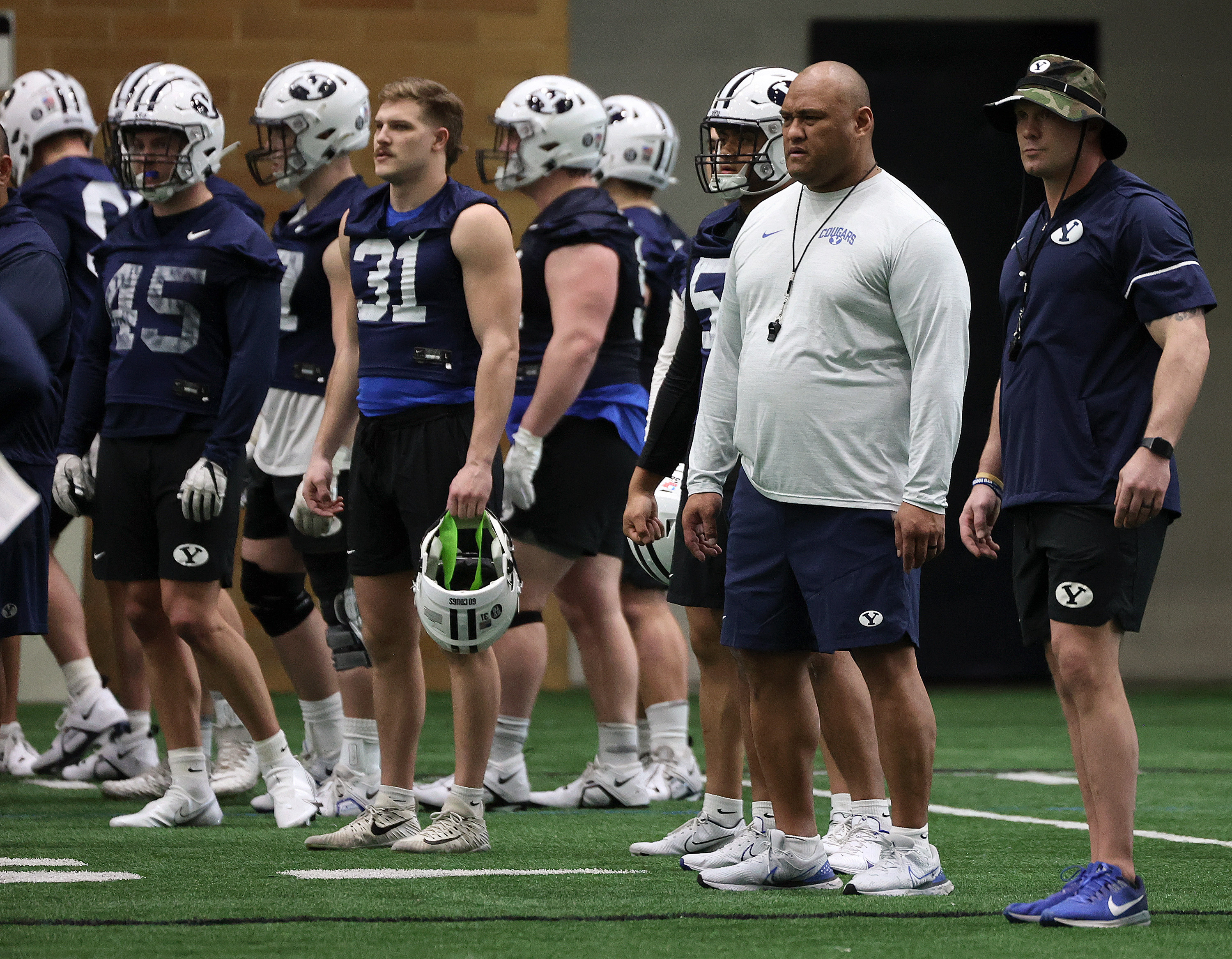 2023 Fall Camp: Practice 7: Coach Sione Po'uha and Defensive Tackles  Preview - BYU Athletics - Official Athletics Website - BYU Cougars