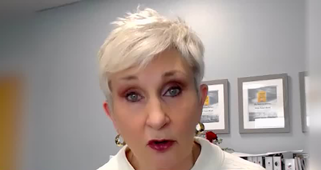 Ginette Bott, president of the Utah Food Bank, talks to KSL Wednesday. She expects visits to local food pantries to increase now that extra food stamps payments have stopped.