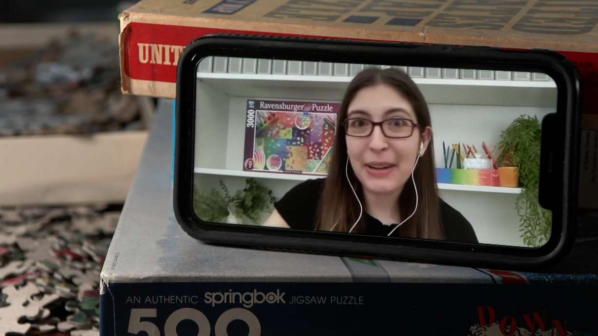 Karen Kavett, also known as Karen Puzzles on YouTube, talks with KSL-TV about speed puzzling. Most people find jigsaw puzzles a peaceful, relaxing activity, but speed puzzlers like Kavett compete to be the fastest puzzle builder around.