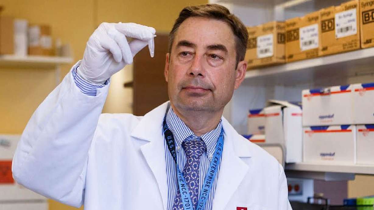 Dr. Alexander Niculescu works in a lab at Indiana University in Indianapolis, Ind. A recent Indiana University study suggests there may be a more objective option when it comes to diagnosing anxiety disorders such as biomarkers for anxiety in the blood.