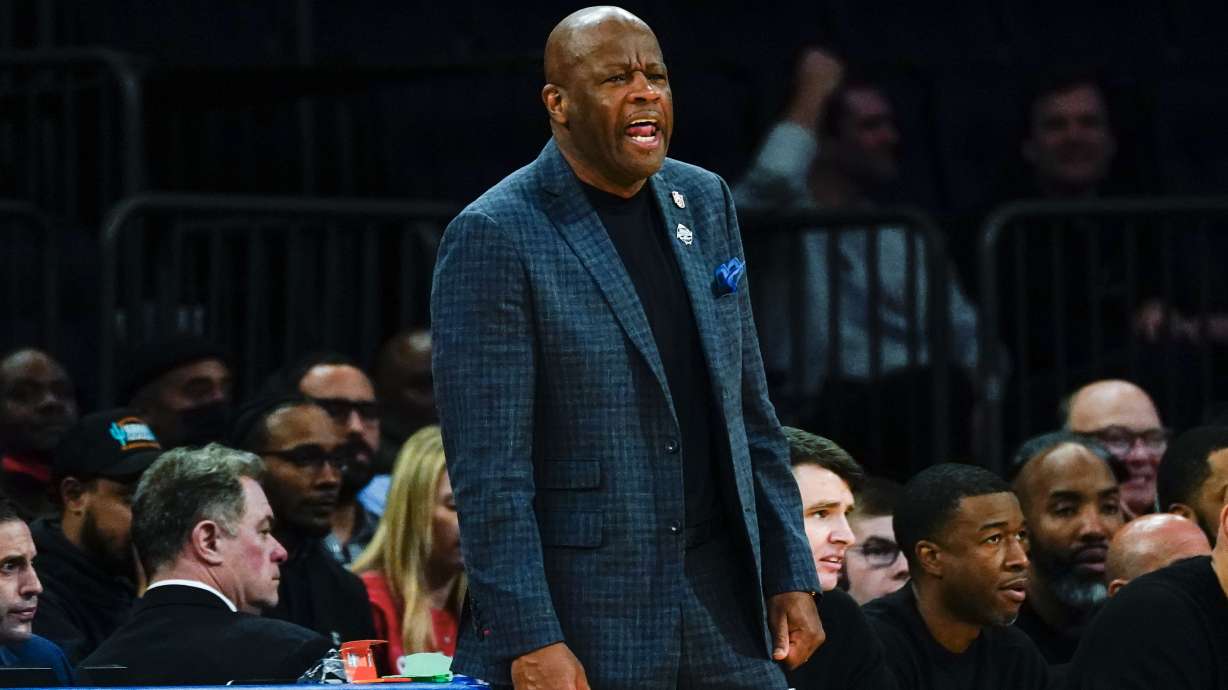 St. John's head coach Mike Anderson calls out to his team during the first half of an NCAA college basketball game against Butler in the first round of the Big East conference tournament Wednesday, March 8, 2023, in New York.