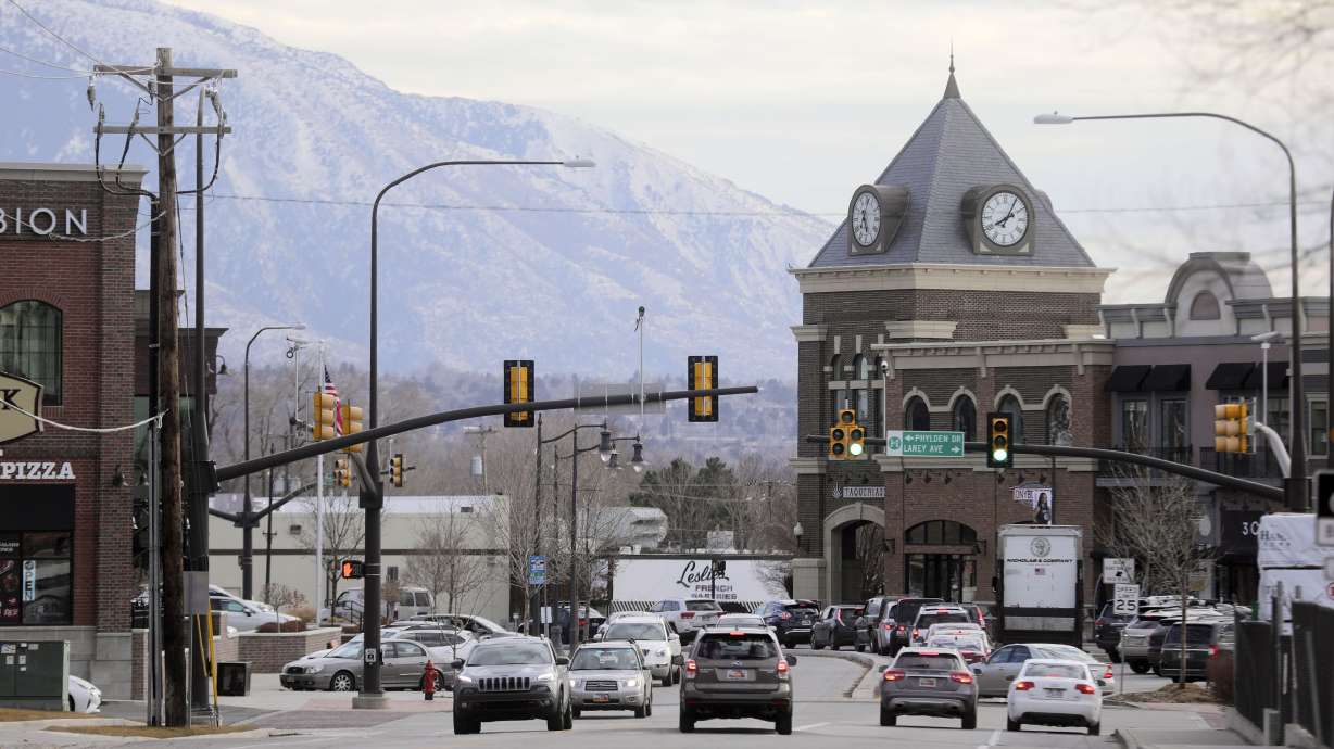 Downtown Holladay on Feb. 1, 2021. The city will soon be the location of Utah's first Black-owned bank.