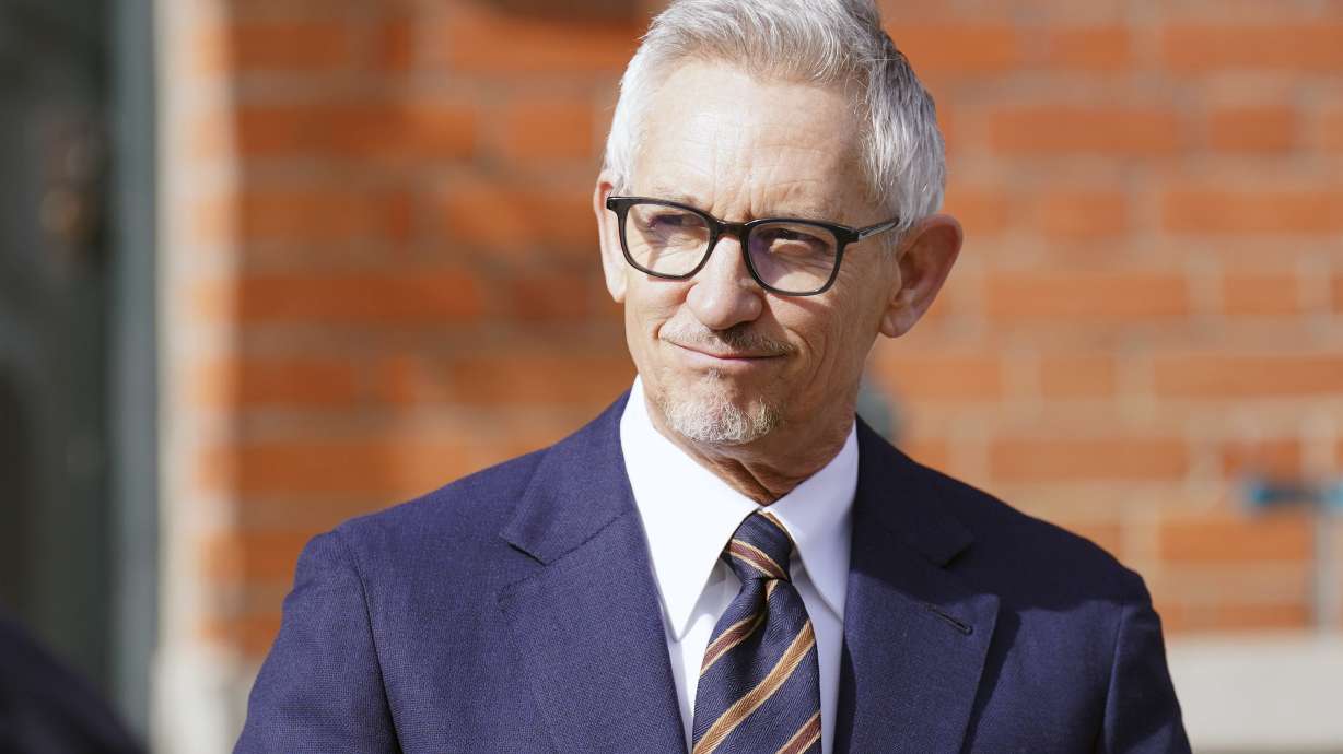 BBC's Match of the Day presenter Gary Lineker outside his home in London, Saturday March 11, 2023. The BBC faced an escalating crisis Saturday over its suspension of former soccer star and sportscaster Gary Lineker for comments criticizing the British government's new asylum policy. As a growing number of athletes and presenters rallied to Lineker’s support, Britain’s national broadcaster faced allegations of political bias and suppressing free speech, as well as praise from some Conservative politicians.