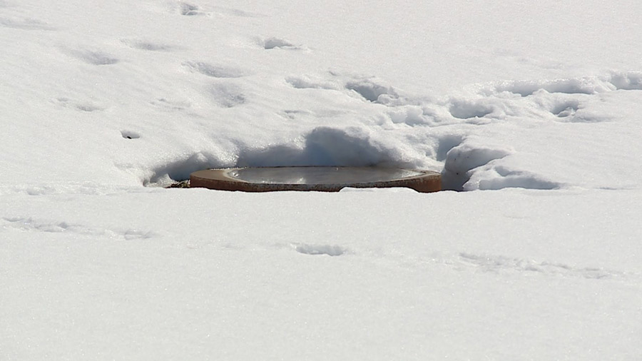 One of the new drains installed in a city park. Tremonton is another Utah city preparing for the winter snow to turn into flood water when the weather gets warmer.