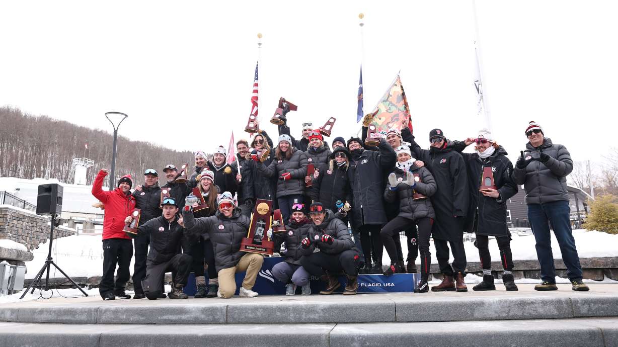 During the Division I Men’s and Women’s Skiing Championships held at Mt. Van Hoevenberg on March 11, 2023 in North Elba, New York.