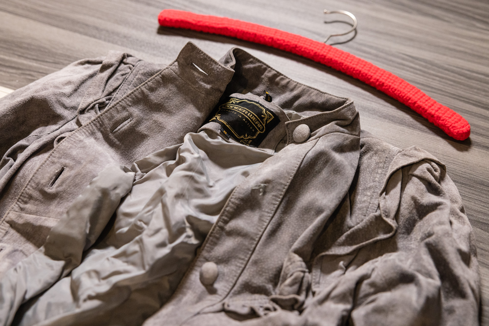 This gray suede jacket was found in Cary Hartmann's Ogden apartment in 1987. Investigators believe it may have belonged to Sheree Warren, Hartmann's ex-girlfriend who went missing in 1985, and her mother says she was wearing it the day she disappeared.