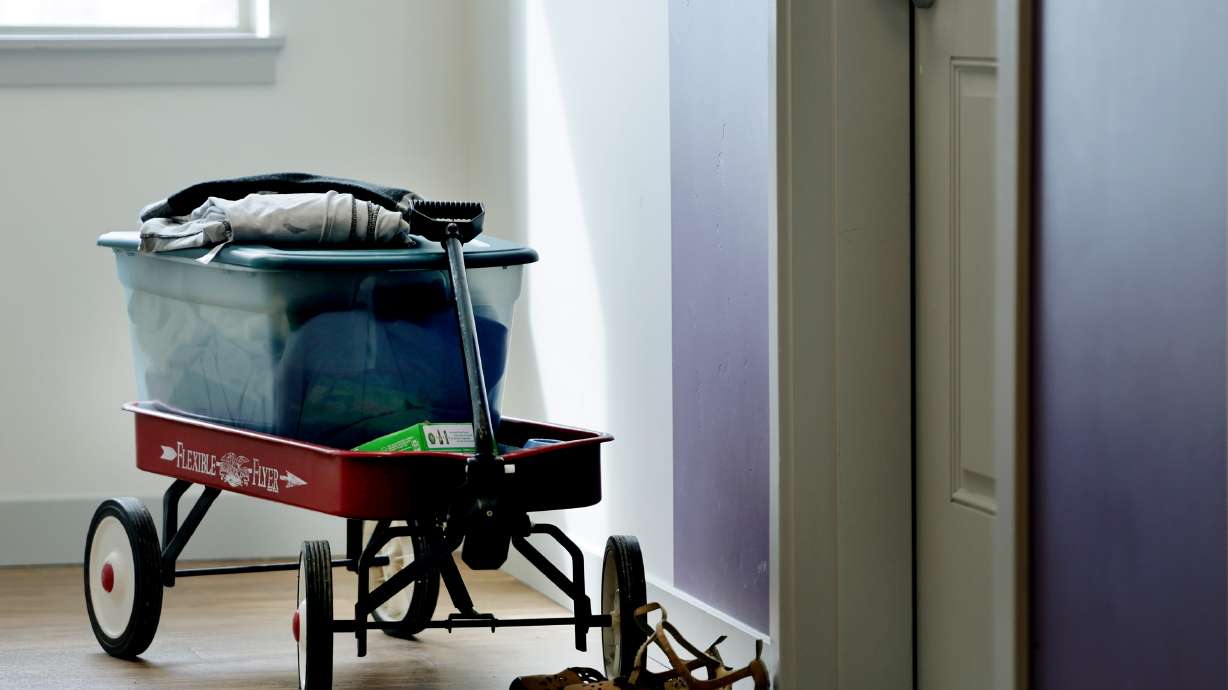 Personal items of a resident sit outside their door at the Central City Apartments. The rising numbers of homeless and the cost of housing indicate the need for more immediate intervention from the state, according to the new report on homelessness.