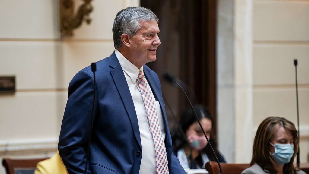 Sen. Wayne Harper, R-Taylorsville, speaks during a special session of the Legislature on Aug. 20, 2020. Harper passed 28 bills during the 2023 session.