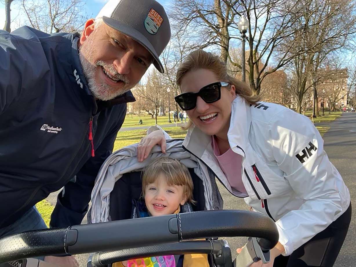 Mary and Anthony Saladino are pictured in an undated photo with their 3-year-old son, Henry Saladino. Henry suffers from the ultrarare neurological disorder Alternating Hemiplegia of Childhood, which causes him to have daily, life threatening seizures.