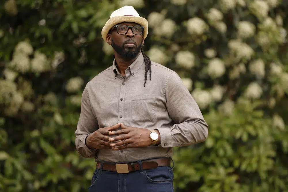 Nyhiem Way, of Athens, Ga., poses for a portrait on Thursday, in Athens. Changes to how people are identified on surveys and censuses based on race and ethnicity have been proposed by the federal government.