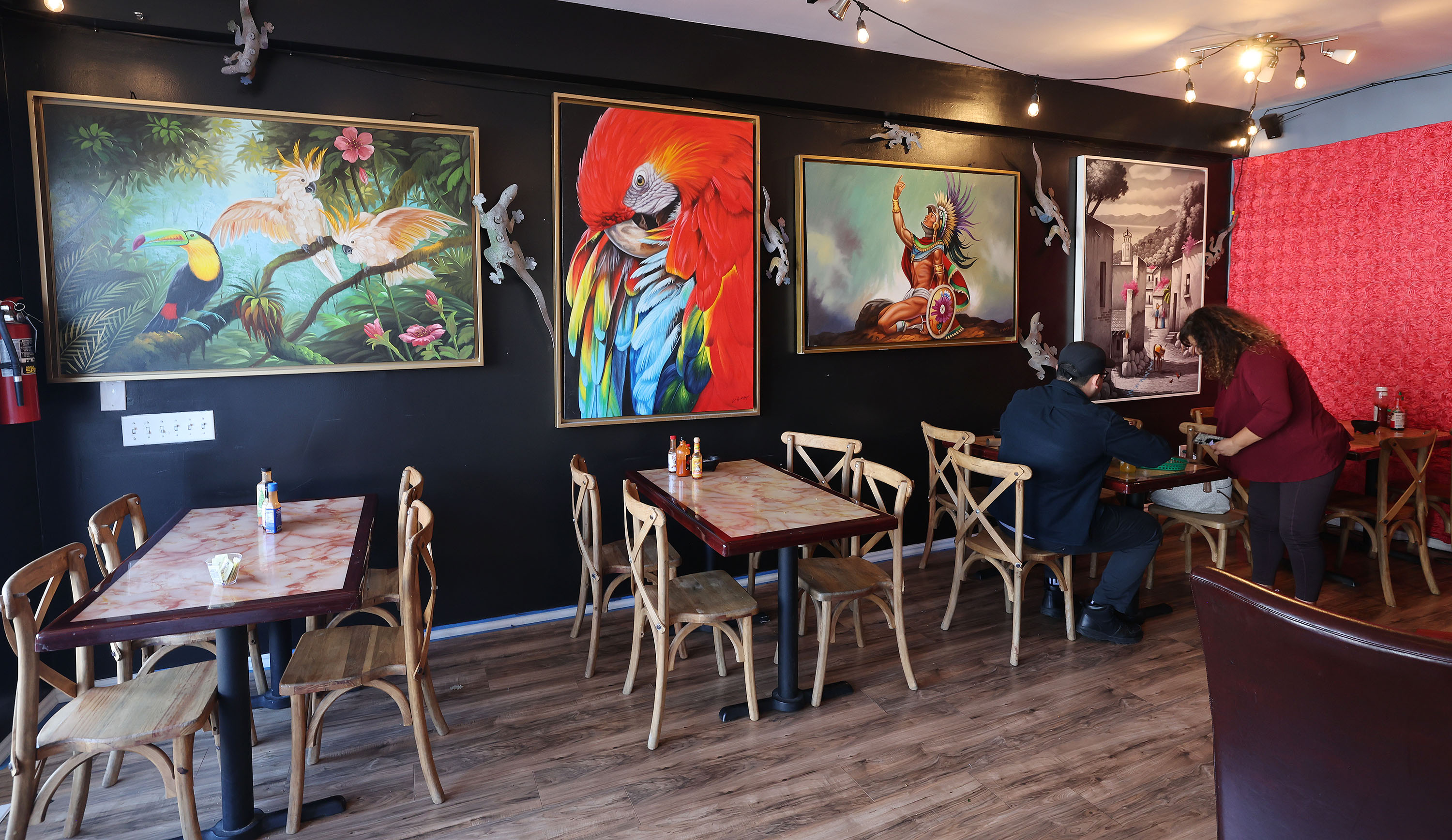 Art at Don Rafas tacos in Millcreek on Thursday.