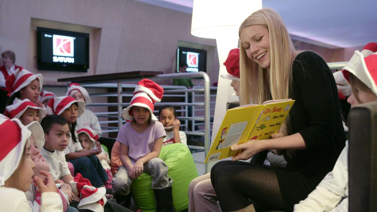 Actress Gwyneth Paltrow reads a book to local school children in Park City, Utah on Jan. 24, 2007. A Park City jury trial will begin on Tuesday, considering whether Paltrow is at fault for injuring a man while skiing at Deer Valley Resort seven years ago.