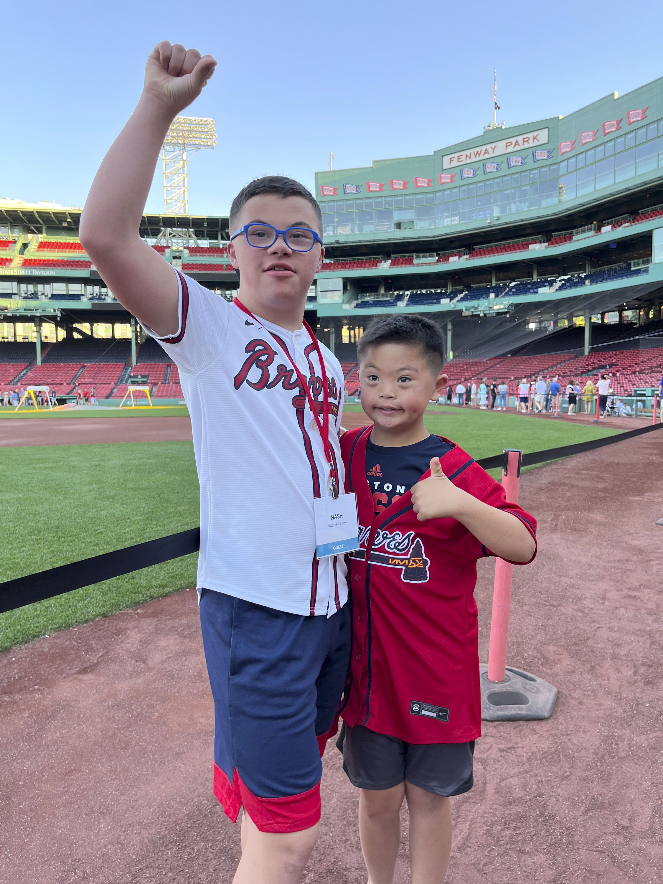 Nash Murray, 15, and his brother, Cooper, 11, sons of Brady and Andrea Murray in this undated photo.